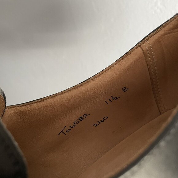 Brooks Brothers Peal Co Monk Strap Dress Shoes Black Leather Mens Size US 11.5 B - Picture 9 of 11